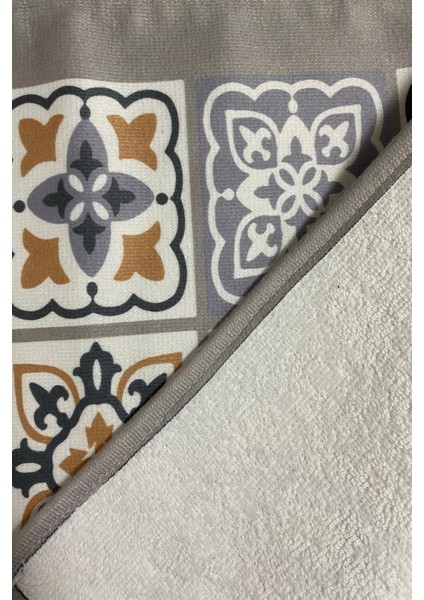 Şık Etnik Desenli Pamuklu Mutfak Fırın Havlusu 35X50 Cm, Yıkanabilir, Gri modelleri