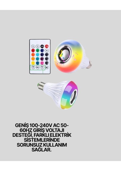 Bluetooth Hoparlörlü Led Ampul – 12w Enerji Tasarruflu indirimleri