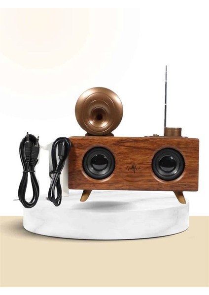 Nostaljik Radyo Bluetooth Bağlantılı Şarjlı Yüksek Ses