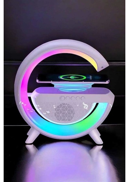 Bluetooth Hoparlör Dijital Göstergeli Wireless Şarj Rgb Işıklı fırsatları