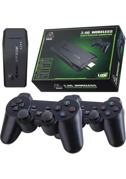Çift Kollu 2.4g Kablosuz Retro 4K Game Stick 3500 Oyun Atari Hd Görüntü fiyatları