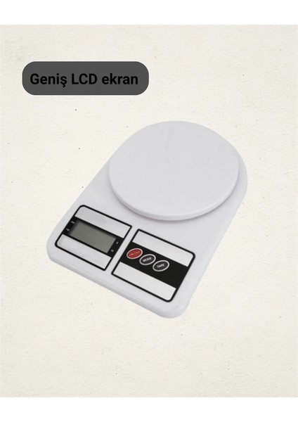LCD Ekranlı Yüksek Hassasiyetli Dijital Mutfak Terazisi