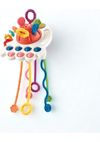 Montessori Stili Bebek Duyusal Gelişim Eğitici Oyuncağı (Silikon Ipli) modelleri