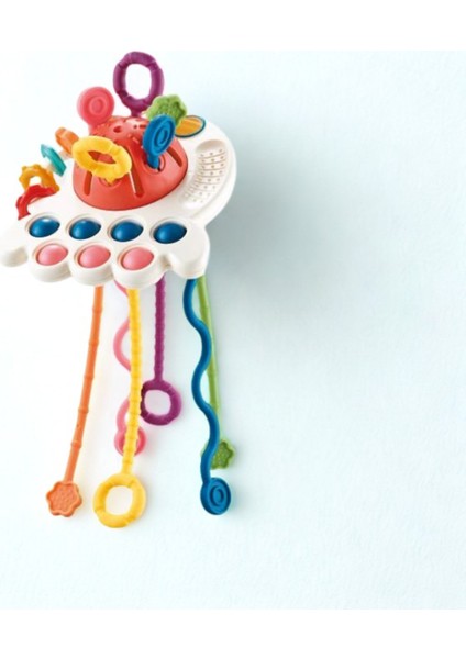 Montessori Stili Bebek Duyusal Gelişim Eğitici Oyuncağı (Silikon Ipli) indirimleri