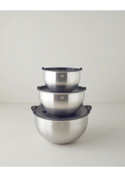 Paslanmaz Çelik 9 Parça Rendeli Karıştırma Kabı Seti, 16-24 Cm, Şık ve Kullanışlı