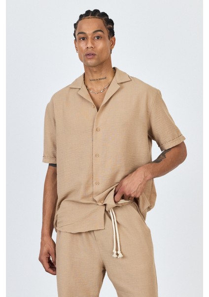 Keten Oversize Kısa Kol Gömlek fiyatları