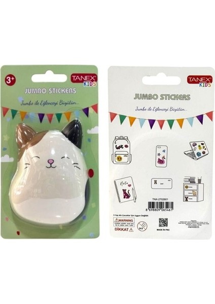 Jumbo Stickers Sukuşi Gülen Kedi