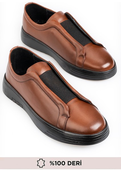Hakiki Deri, Bağcıksız, Lastikli, Iç Dış Deri Erkek Ayakkabı indirimleri