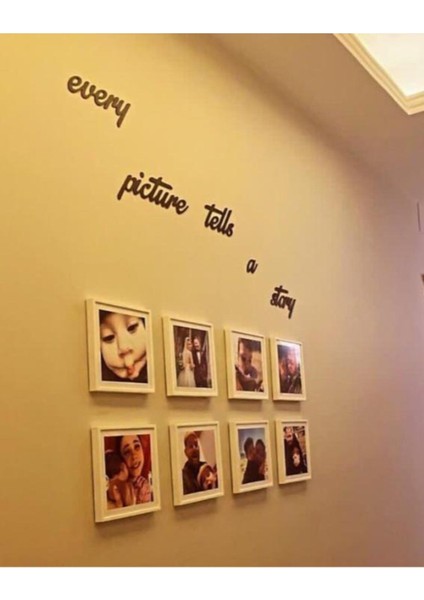 Şık Siyah Ahşap Duvar Yazısı, Dekoratif ve Modern Tasarım