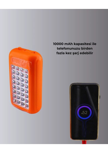 Çift USB Çıkışlı Güneş Enerjili Aydınlatmalı Powerbank modelleri