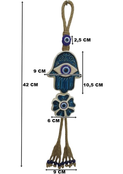 Renkli Nazar Boncuklu Seramik Dekoratif Süs Eşyası, Çok Amaçlı ve Şık Tasarım fırsatları