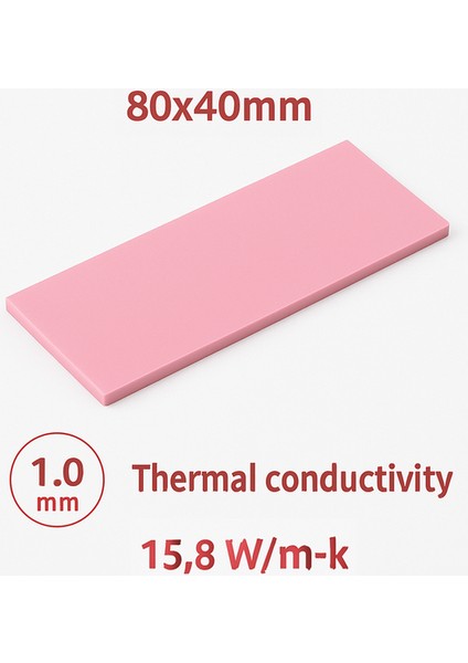 1 Adet Teucer 600 Termal Ped, Cpu 80*40*1mm 15.8W/MK modelleri