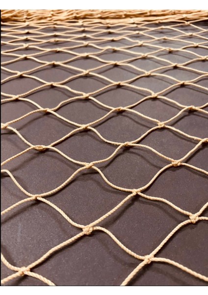 Kahverengi Jüt Balık Ağı, Dekoratif ve Şık 2,5x2,5 Ölçülerinde fiyatları