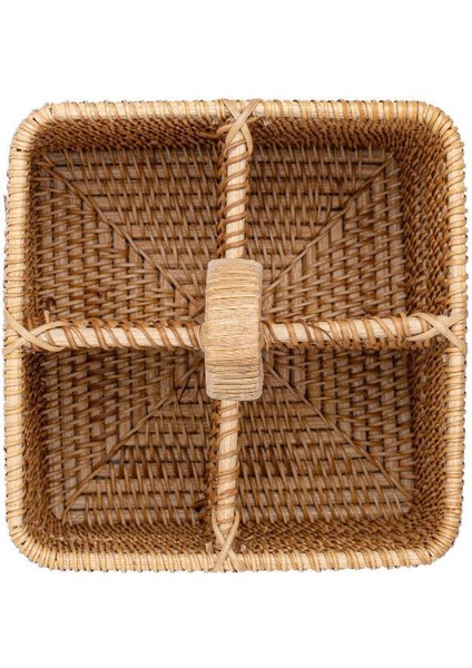 El Yapımı Kare Rattan Kaşıklık, Şık ve Doğal Mutfak Gereçleri indirimleri
