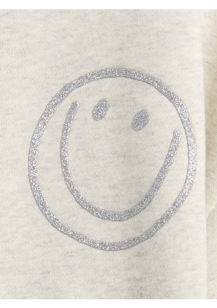 Kız Çocuk Gri Vintage Soft Dolman Sweatshirt fiyatları