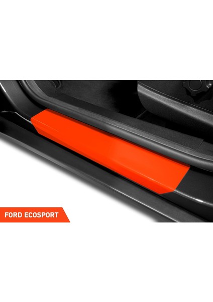 Luxshıeld Ford Ecosport 2014-2023 Için Alman Kalitesi Karbon Siyah Kapı Eşiği Koruma Filmi 4'lü Set modelleri