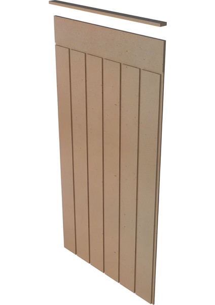 Dekoratif Ahşap Duvar Paneli 54X100 Cm, Boyanabilir, 10 mm Mdf, 5'li Set fiyatları