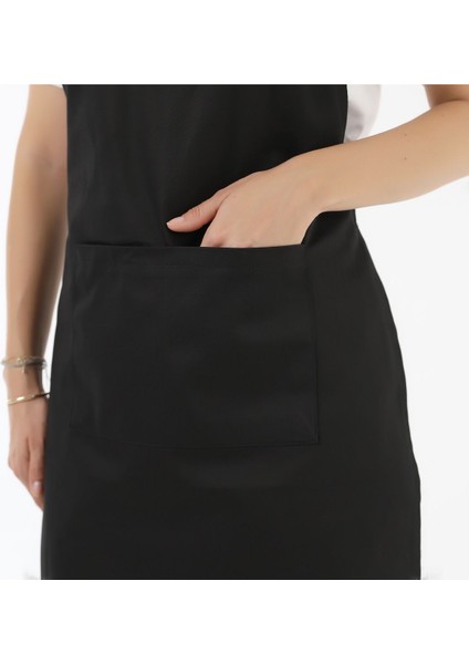 Siyah Mutfak Önlüğü, Cepli, Şef, Garson, Aşçı, Barista, Restoran, Kafe, Şık, Dayanıklı fiyatları