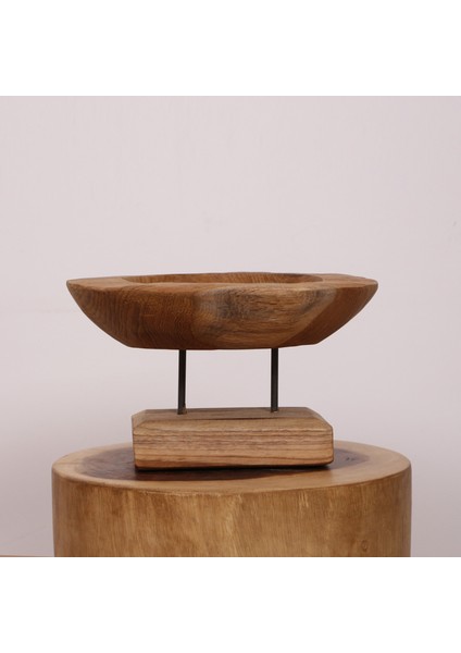 Mylamp Carvıng - Teak Ağacından Oyma Masa Üstü Dekor 40X18 cm