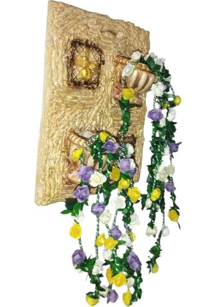 Altın Renkli Çiçekli Balkon ve Duvar Dekoratif Süs ve Hediye Seçeneği fırsatları