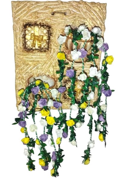 Altın Renkli Çiçekli Balkon ve Duvar Dekoratif Süs ve Hediye Seçeneği indirimleri