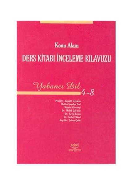 Konu Alanı Ders Kitabı Inceleme Kılavuzu Yabancı Dil 4 - 8