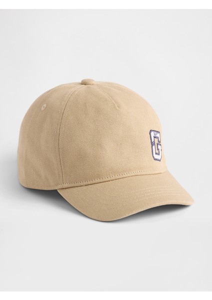 Erkek Çocuk Krem Gap Logo Beyzbol Şapkası