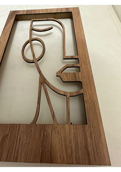 Ahşap Bohem Yüzlü Ledli 3'lü Tablo, Içerik Dahil, Şık ve Sıcak Atmosfer Sağlar