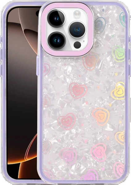 Apple iPhone 15 Pro Lumi Desenli Kapak - Mor