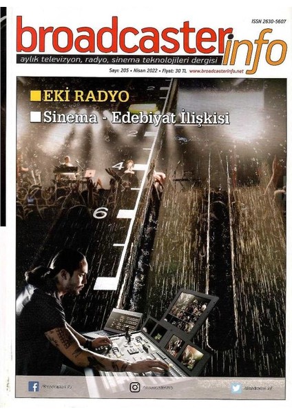 Broadcasterinfo:aylık Televizyon,radyo,sinema Teknolojileri Dergisi: Sinema - Edebiyat Ilişkisi (SAYI:205-NISAN 2022 Retro Koleksiyon Eski Baskı)