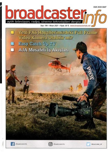 Broadcasterinfo:aylık Televizyon,radyo,sinema Teknolojileri Dergisi-Easy Catch Up TV(SAYI:194-NISAN 2021 Retro Koleksiyon Eski Baskı)