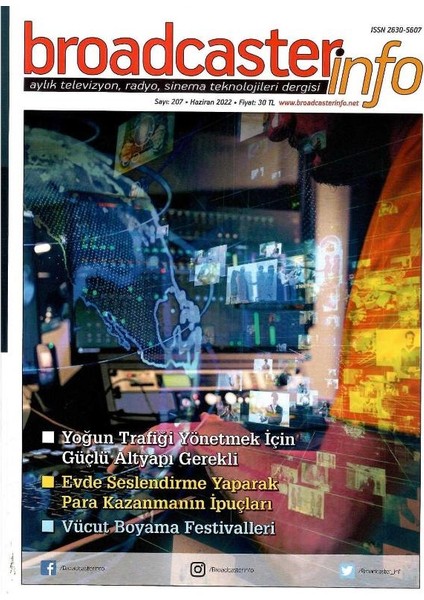 Broadcasterinfo:aylık Televizyon,radyo,sinema Teknolojileri Dergisi: Evde Seslendirme Yaparak Para Kazanmanın İPUÇLARI(SAYI:207-HAZIRAN 2022 Retro Koleksiyon Eski Baskı)