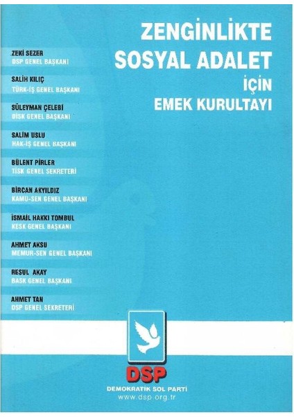 Zenginlikte Sosyal Adalet Için Emek Kurultayı