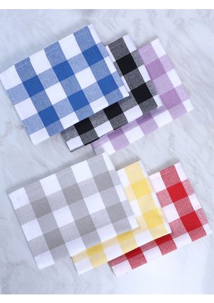 Renkli 6'lı Mutfak Kurulama Bezi ve Servis Seti, 45X70CM, Çok Renkli fiyatları