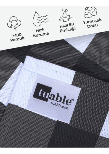 Renkli 6'lı Mutfak Kurulama Bezi ve Servis Seti, 45X70CM, Çok Renkli modelleri