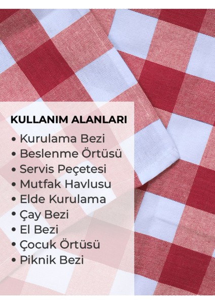 Renkli 6'lı Mutfak Kurulama Bezi ve Servis Seti, 45X70CM, Çok Renkli indirimleri