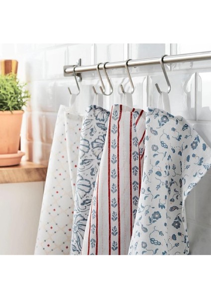 Renkli Pamuk Kumaş Kurulama Bezi Seti 30X40 Cm, 4 Adet fırsatları