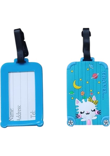 Sırt Çantası, Spor Çantası, El Valizi, Bagaj Çanta Bavul Valiz Isimlik Etiketi Renkli ve Esnek Mascot ve Uyarı Yazılı Çanta Aksesuarı Yedek Kart Hediye fırsatları