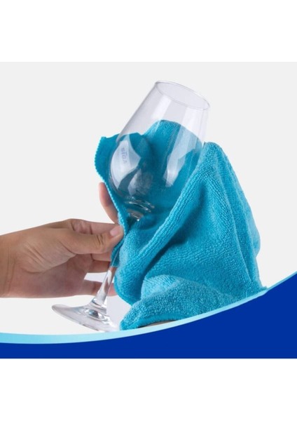 12'li Mikrofiber Temizlik Bezi, 30X30 Cm, Mavi, Yumuşak ve Hızlı Temizlik Seti fiyatları