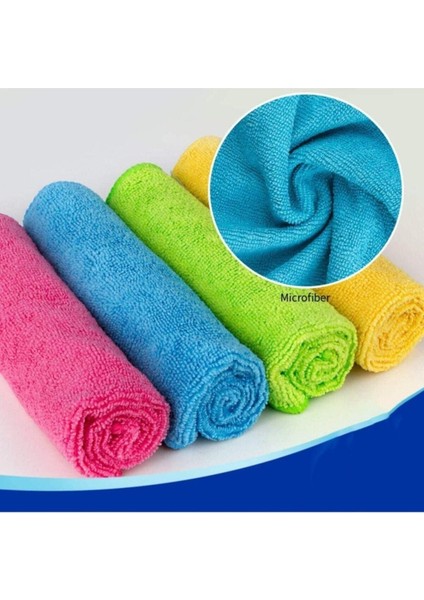 12'li Mikrofiber Temizlik Bezi, 30X30 Cm, Mavi, Yumuşak ve Hızlı Temizlik Seti indirimleri