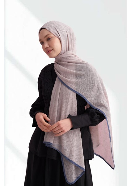 Müslin Biyeli Şal - Duman