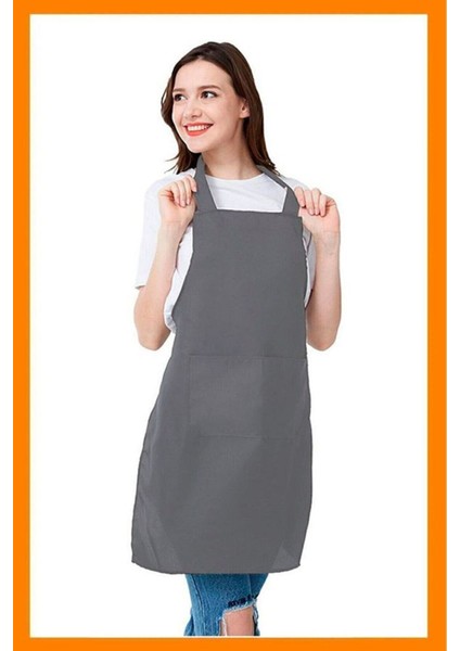 Su Geçirmez Mutfak Önlüğü, Nano Cepli, Askılı, Şık ve Kullanışlı Tasarım fırsatları