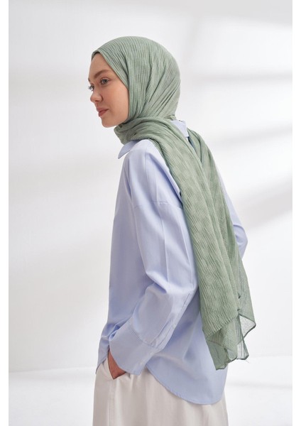 Müslin Dama Desen Şal - Mint Yeşili fiyatları