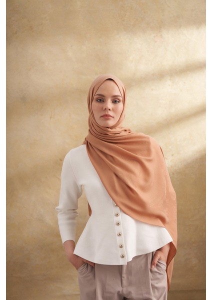 Lyocell Viskon Nomade Desen Şal - Deve Tüyü