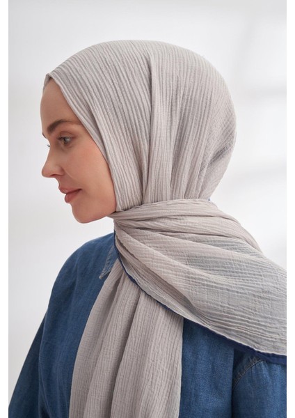 Müslin Biyeli Şal - Gümüş modelleri