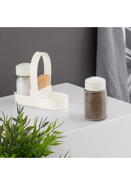 Tuzluk Biberlik Set Qlux Masaüstü Tuzluk Biberlik Kürdanlık Set 100 ml Tuzluk Seti fiyatları