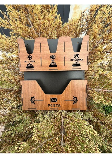 Modern Siyah Ahşap Posta Kutusu ve Fatura Kutusu, Şık ve Dayanıklı Tasarım fiyatları