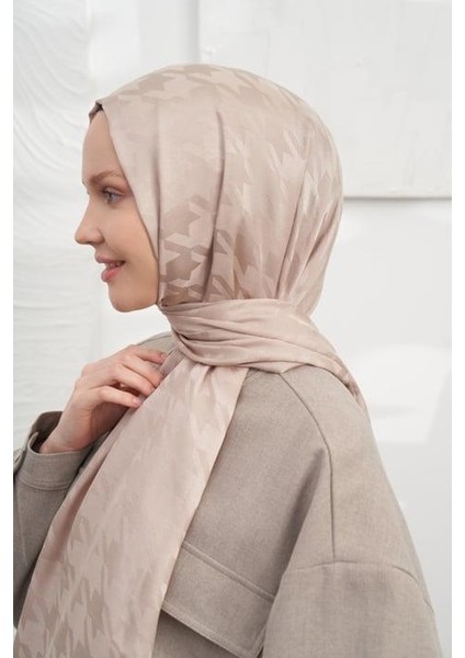 Italyan Jakar Kazayağı Desen Şal - Vizon fiyatları