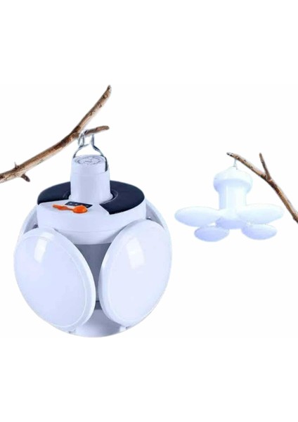 Kamp Lambası Güneş Enerjili Solar 5 Kanatlı Katlanır Lamba Karavan fiyatları