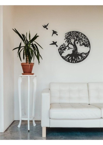 Siyah Ahşap Kuş Temalı Duvar Tablosu, Doğal ve Şık Dekorasyon Parçası fiyatları